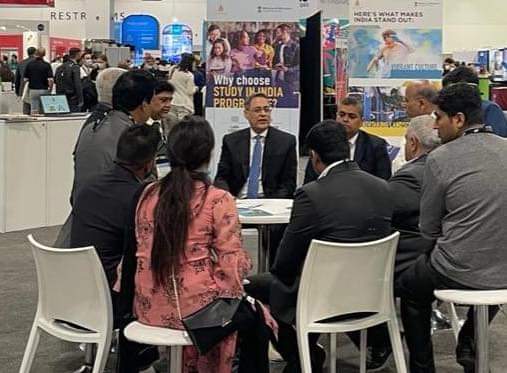 The Ministry of Education interacted with participants at  EdCIL Ltd Pavilion at NAFSA 2022 May 31,2022