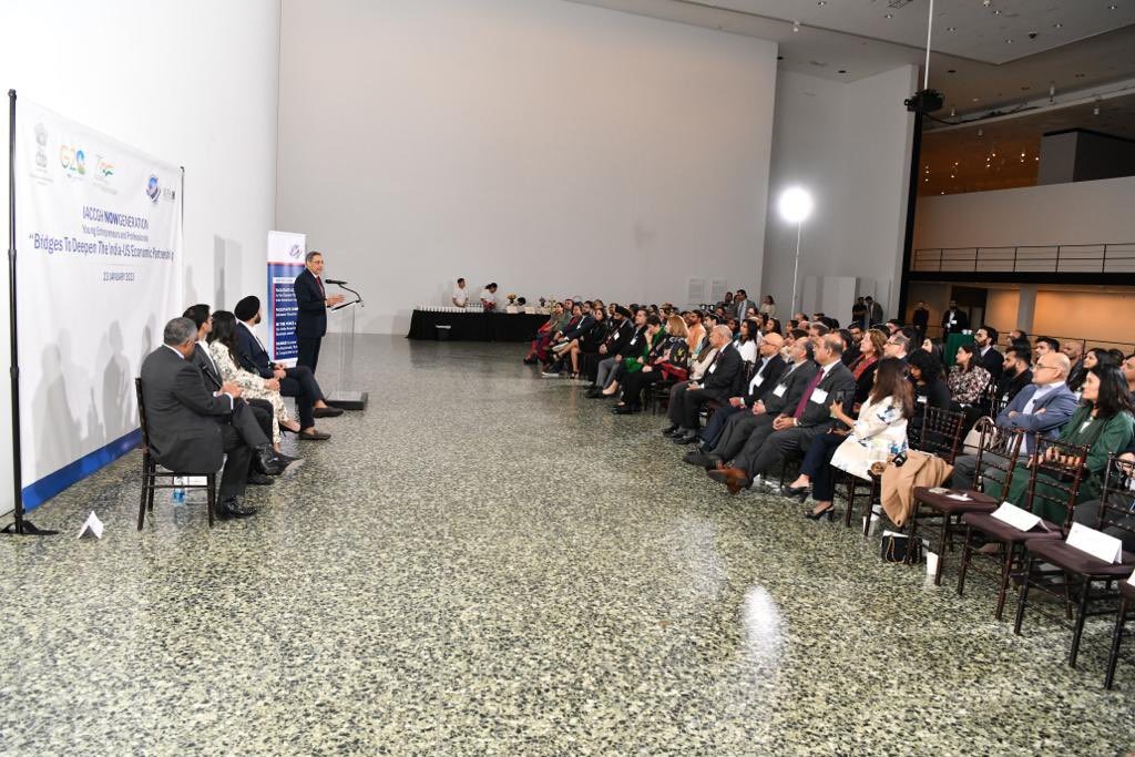 'Young Entrepreneurs and Professionals: Bridges To Deepen The India-US Economic Partnership’ organized in partnership with IACCGHouston at Museum of Fine Arts on January 23, 2023