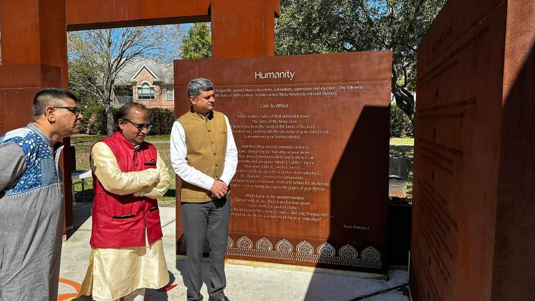 Consul General joined the Tagore Society Of Houston to mark the first anniversary of the Rabindranath Tagore Grove memorial, unveiled a year ago to pay homage to Tagore's historic visit to Houston in February 1921.  On 25 February 2024