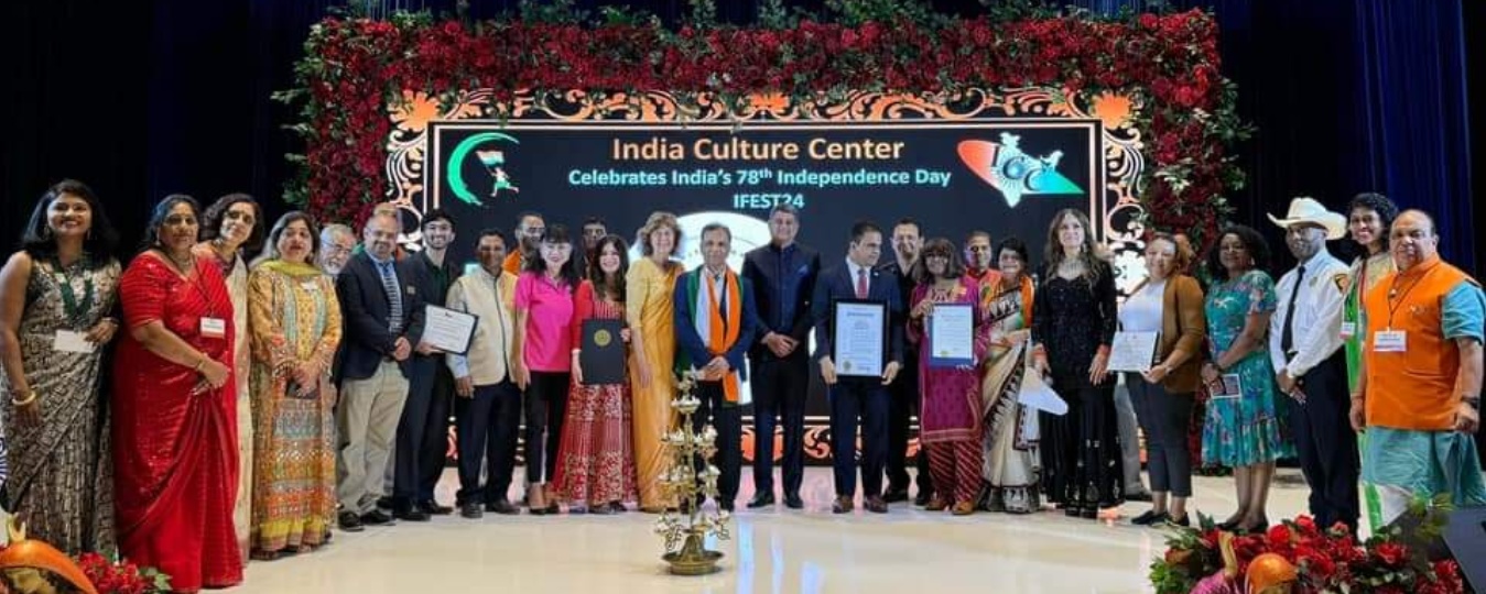  Consul General joined the 78th Independence Day of India  celebrations organised by India Culture Center on August 17,2024