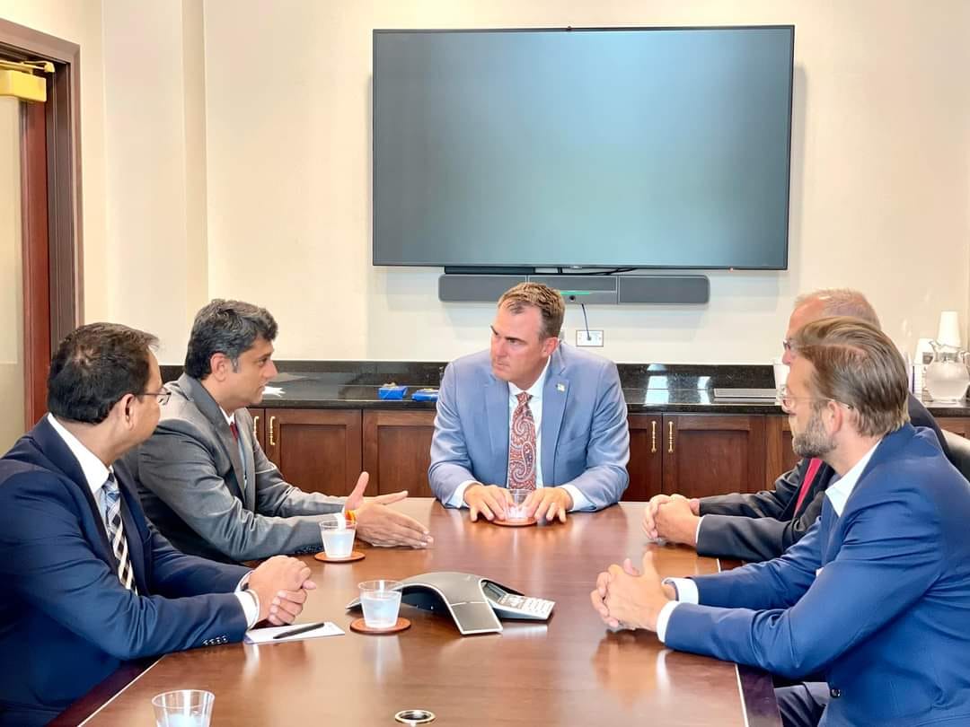 Consul General met  the Governor of Oklahoma Governor Kevin Stitt and Secretary of State Brian Bingman on September  11,2023