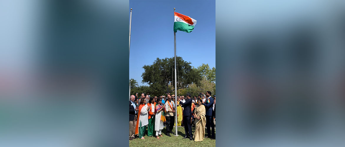  77th Independence Day of India was celebrated at India House with CG hoisting the National flag on August 15,2023 