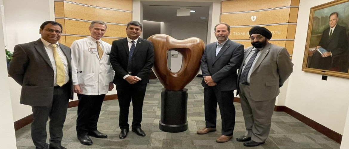  Consul General visited Texas Heart Institute, Houston and interacted with Dr. Joseph G. Rogers, CEO and Dr. Darren G Woodside, VP for research. on August 22, 2023