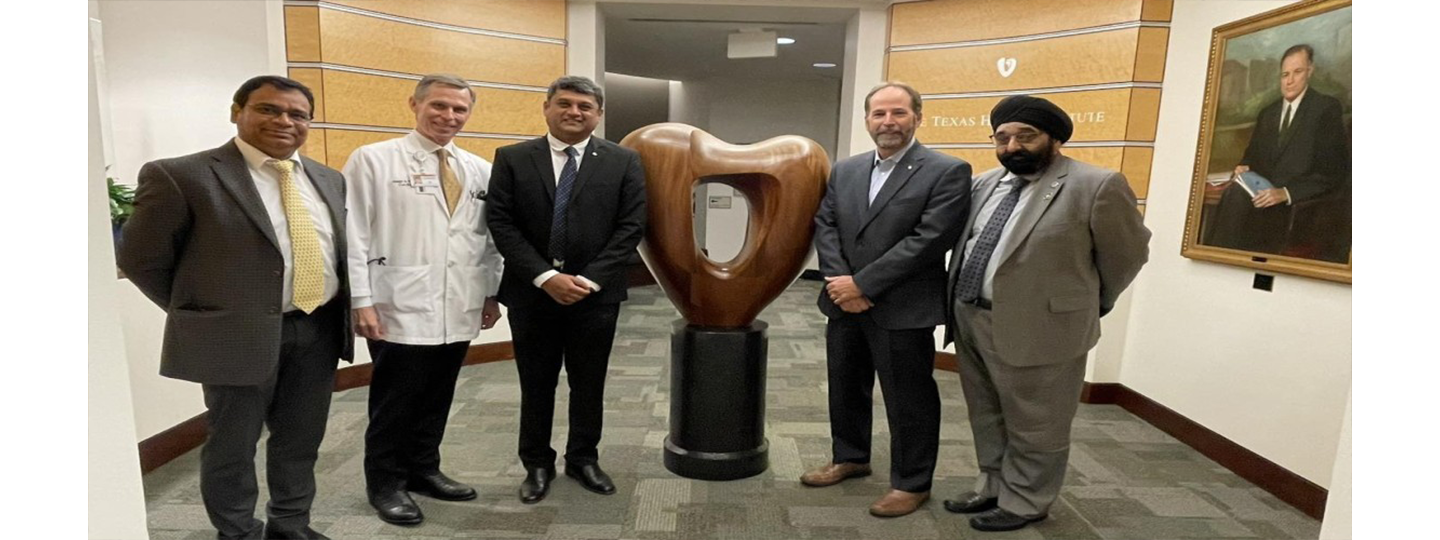  Consul General visited Texas Heart Institute, Houston and interacted with Dr. Joseph G. Rogers, CEO and Dr. Darren G Woodside, VP for research. on August 22, 2023