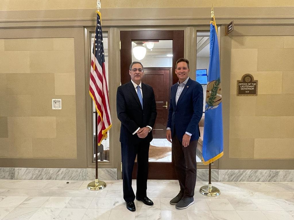 Consul General met Lt. Governor of Oklahoma Lt Governor Pinnell on May 13, 2022
