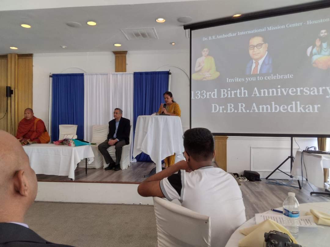 Consul Adesh Sudhir joined the celebrations of Dr. B.R. Ambedkar's 133rd Birth Anniversary organized by Dr. Ambedkar International Mission Center, Houston.
