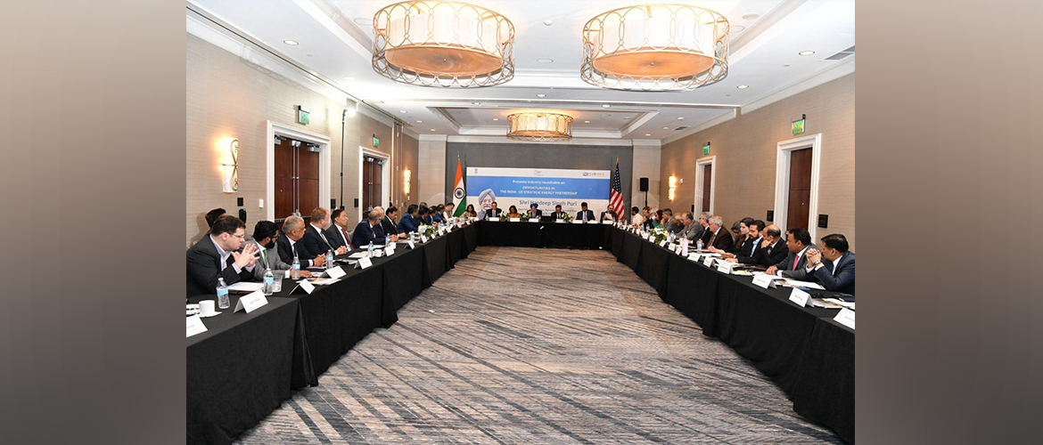  Roundtable with Minister Hardeep Singh Puri on ‘Opportunities in the India-US Strategic Energy Partnership’ organized in partnership with USISPF on 10 October 2022