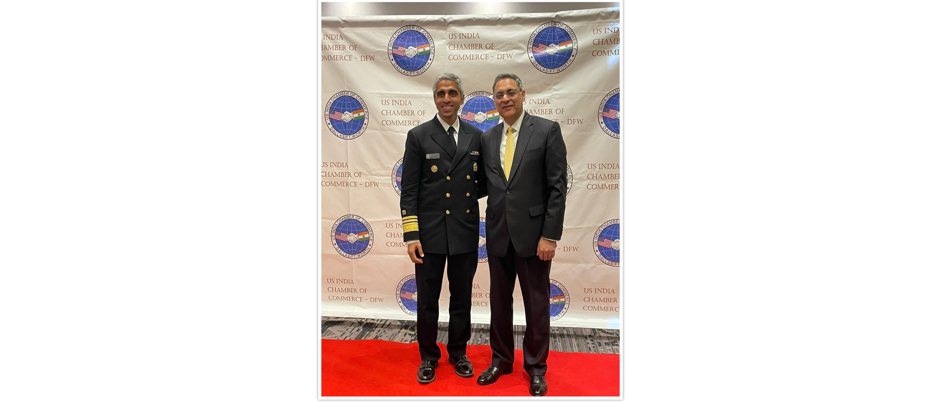  Consul General met Surgeon General  Vivek Murthy at the  ‘Wellness and Workplace Conference’ organized by the US India Chamber of Commerce, Dallas Fort Worth on September 23,2022